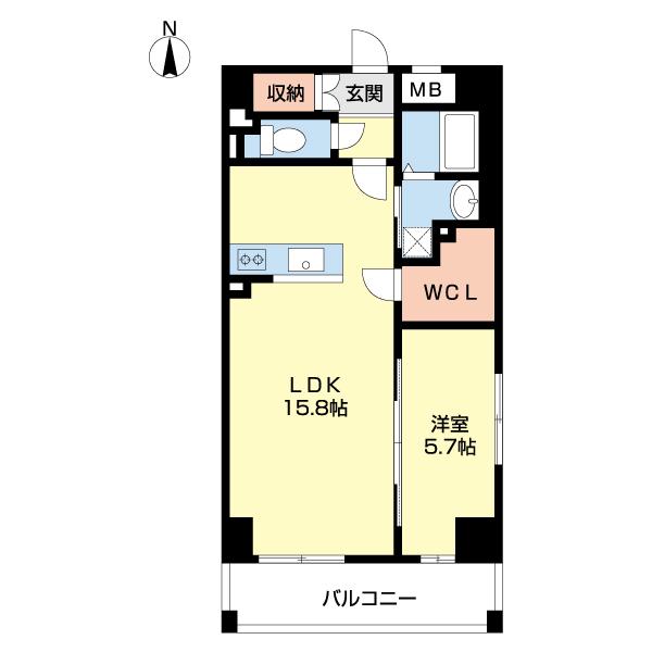 フェリキタス西浜（0801） 間取り図画像