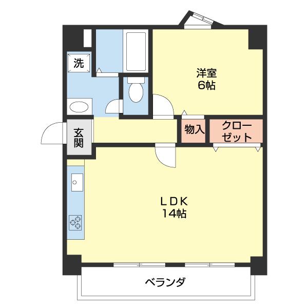リベラルパレス太田（401） 間取り図画像
