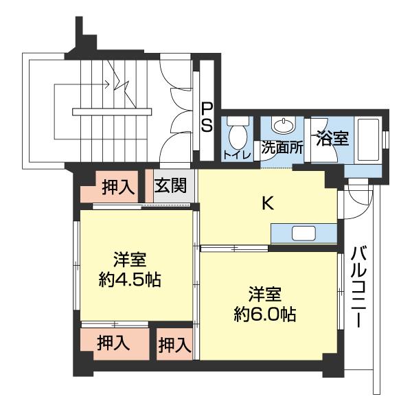 ビレッジハウス印南2号棟（0108） 間取り図画像