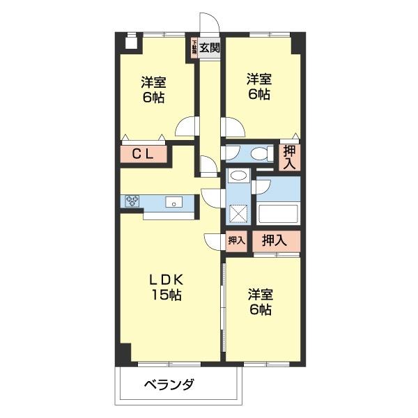 メイプルハウス（302） 間取り図画像