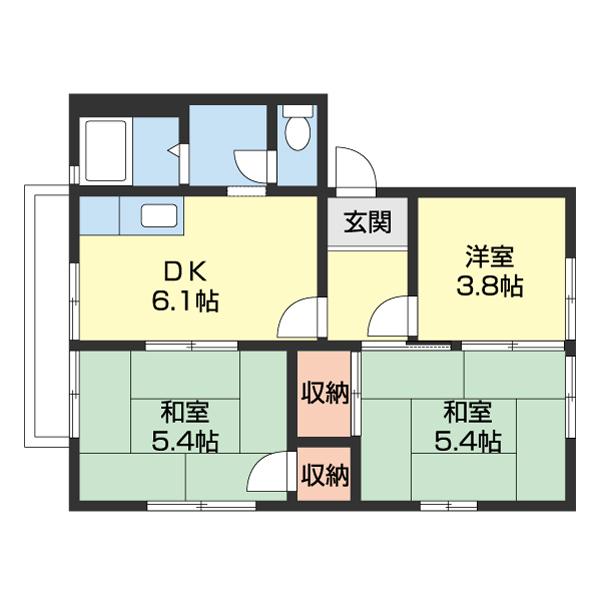 フレグランス小林（201） 間取り図画像