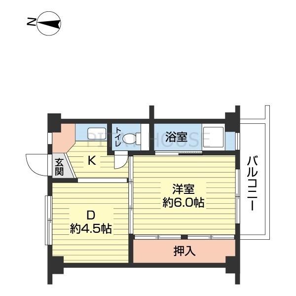 ビレッジハウス湯浅1号棟（0303） 間取り図画像