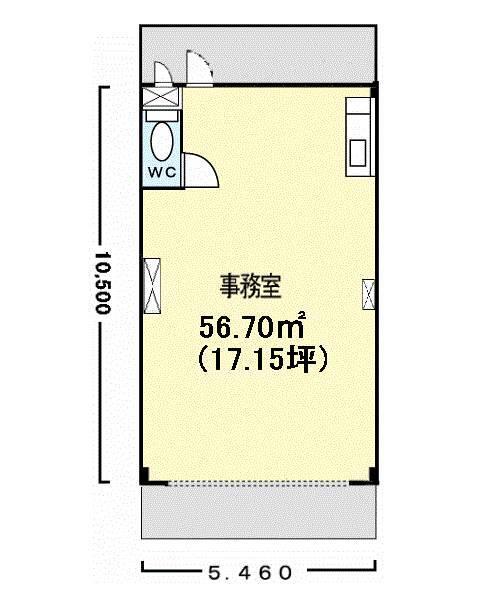 サンライズ三崎（102） 間取り図画像
