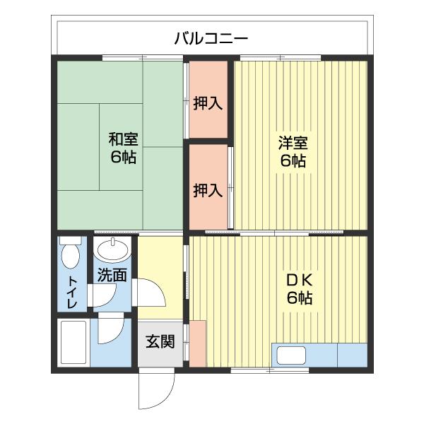 サンバース（103） 間取り図画像