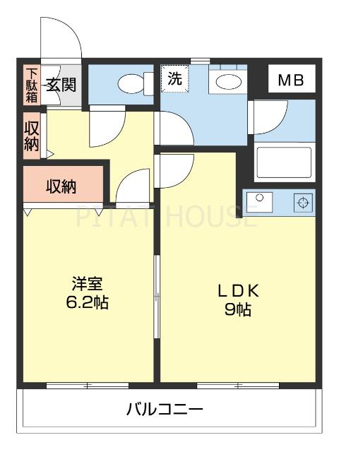 フローラゆう（305） 間取り図画像