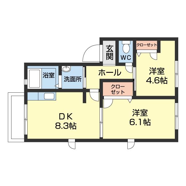 パレスデュオ・照 間取り図画像