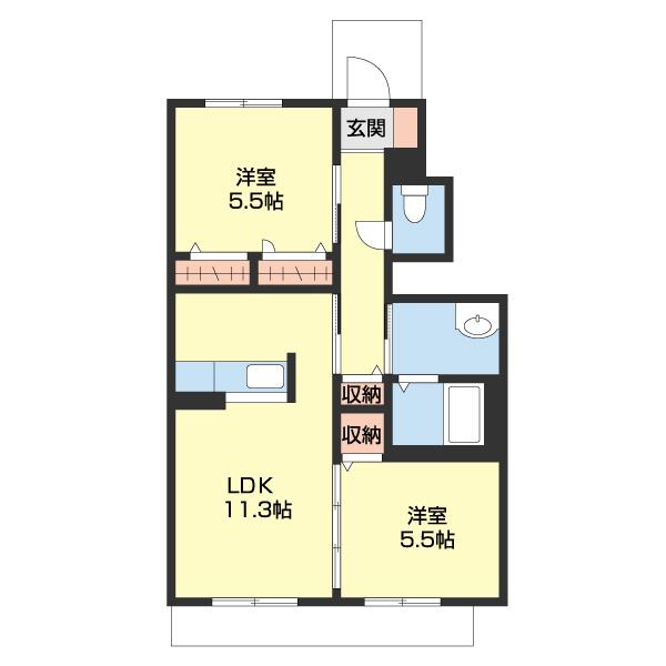 シャーメゾン彩都B（102） 間取り図画像