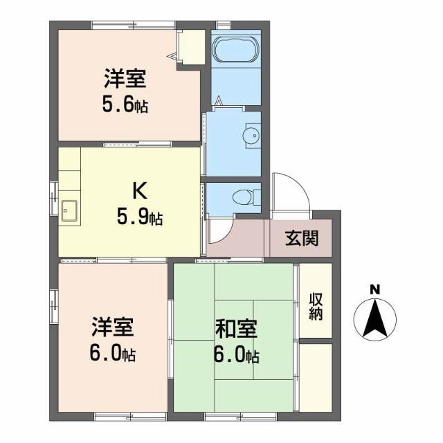 ラウンド．１（102） 間取り図画像