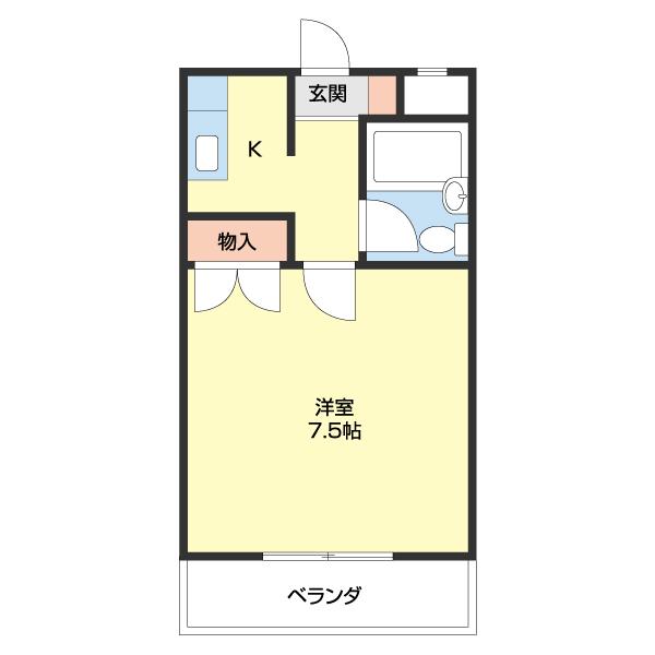 MFシティマンション（204） 間取り図画像