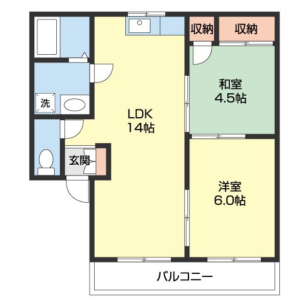 グリーンフル井辺 間取り図画像