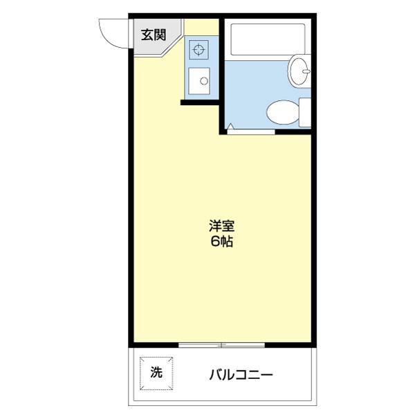 シャトー湊本町（5-B） 間取り図画像