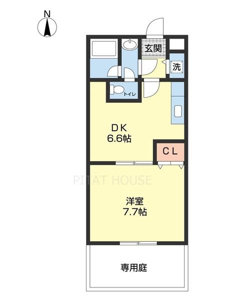 セゾン湊（107） 間取り図画像