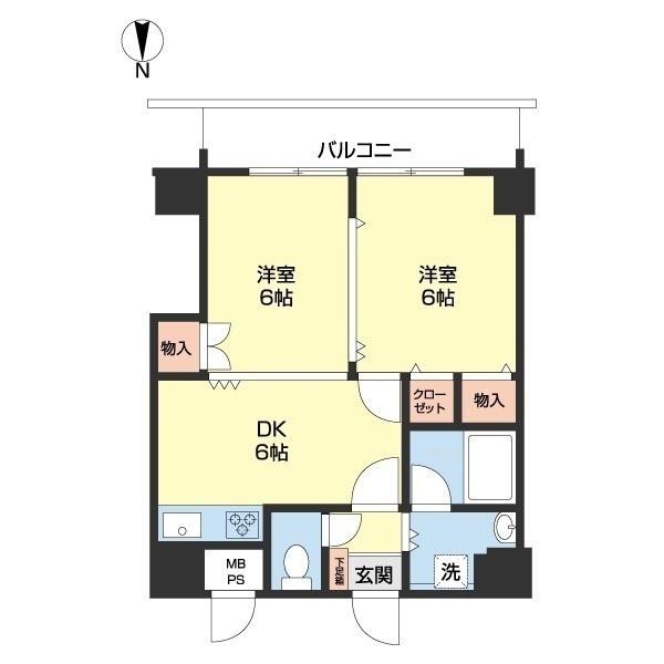 パリ・シャトー本町（1406） 間取り図画像