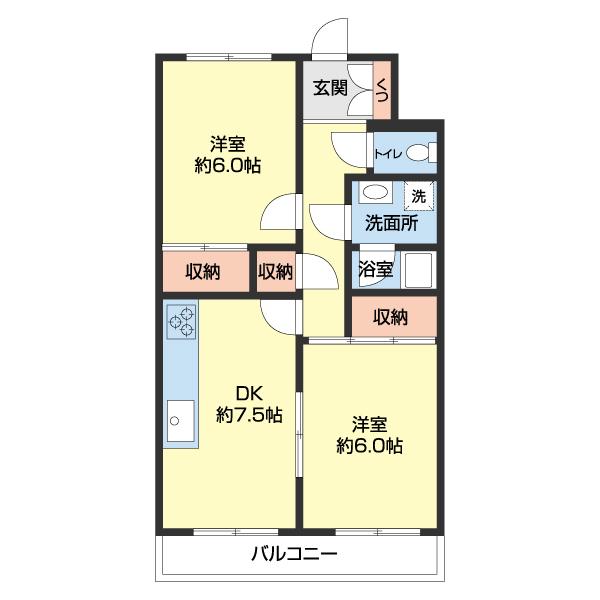 マンショングリム（206） 間取り図画像