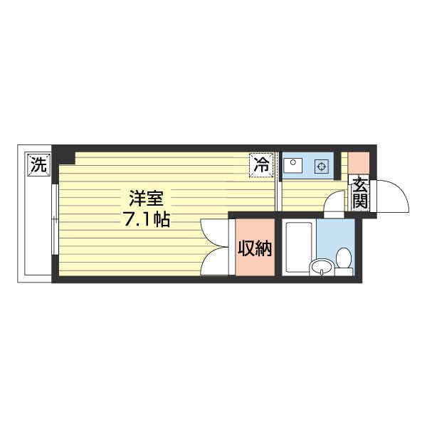 サンハイツ吉田（205） 間取り図画像
