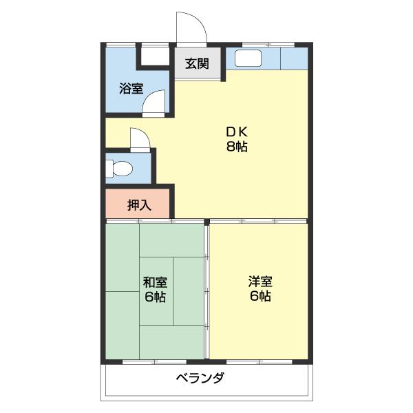 ローズハイツ松島（303） 間取り図画像