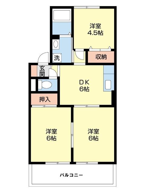 プリシェールＫ　Ⅲ棟（111） 間取り図画像