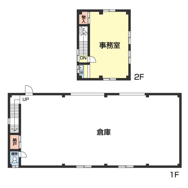 和歌山市岩橋事務所付き倉庫 間取り図画像