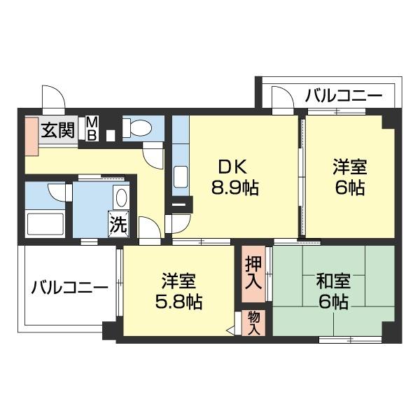 デュオ丸の内（505） 間取り図画像