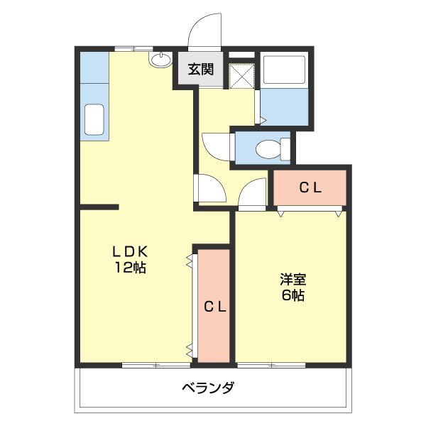 アクティブプラザ築港（4B） 間取り図画像