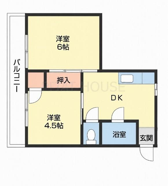 エスポワール駕町（202） 間取り図画像