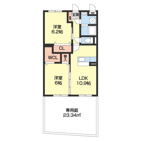 エル　ア　シュール（102） 間取り図画像