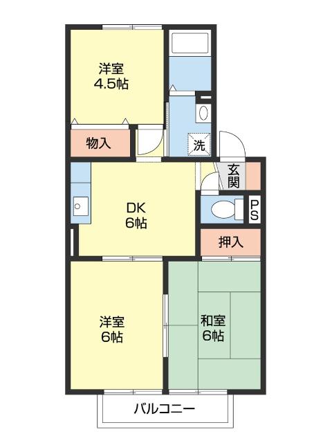 セジュールK（A205） 間取り図画像