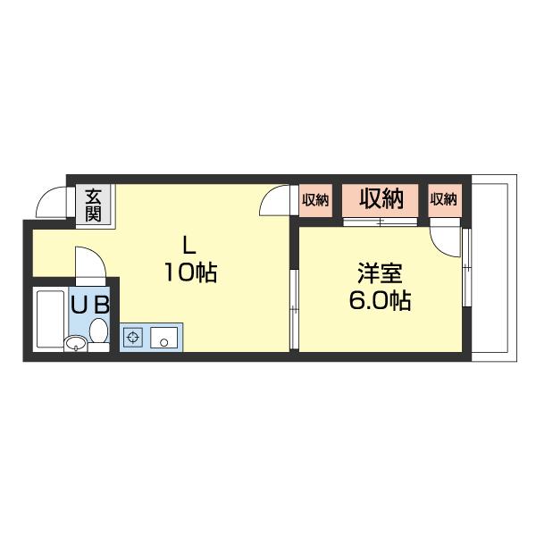 メゾン島村（4B） 間取り図画像