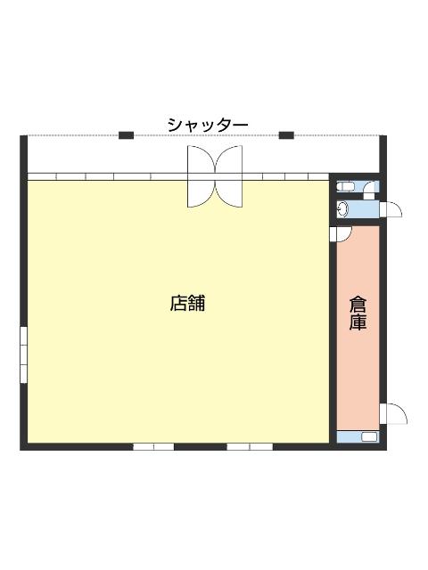 岩出市中迫店舗 間取り図画像