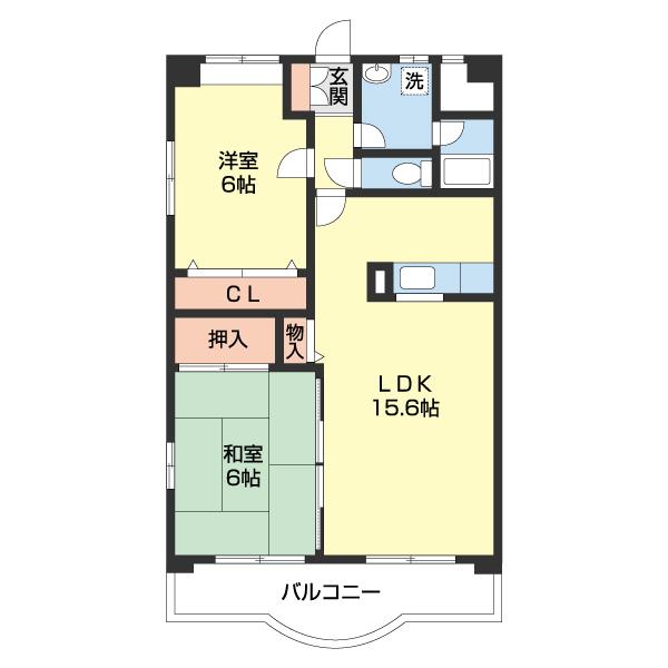 スラージュマン屋形（401） 間取り図画像