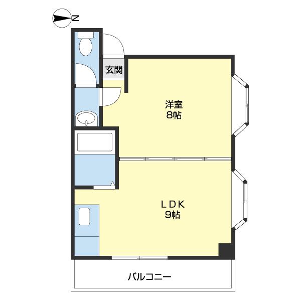 マノワールあおぞら（301） 間取り図画像