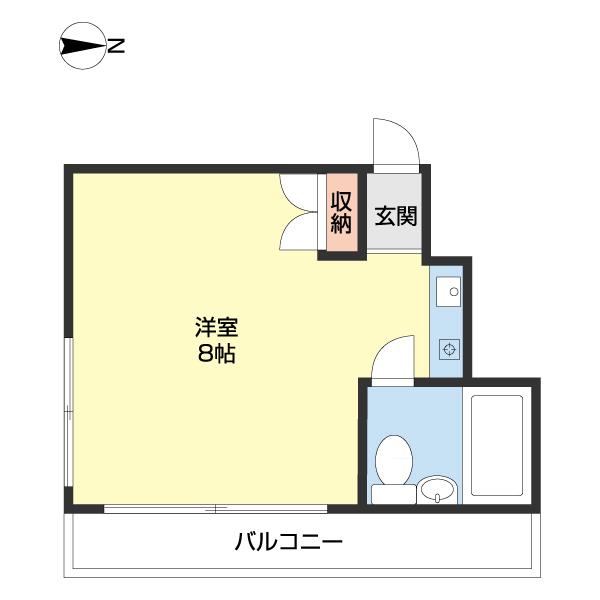 ベルハウス弐番館（401） 間取り図画像