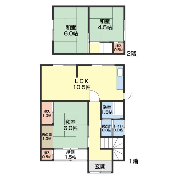 園部349-5戸建て（-） 間取り図画像