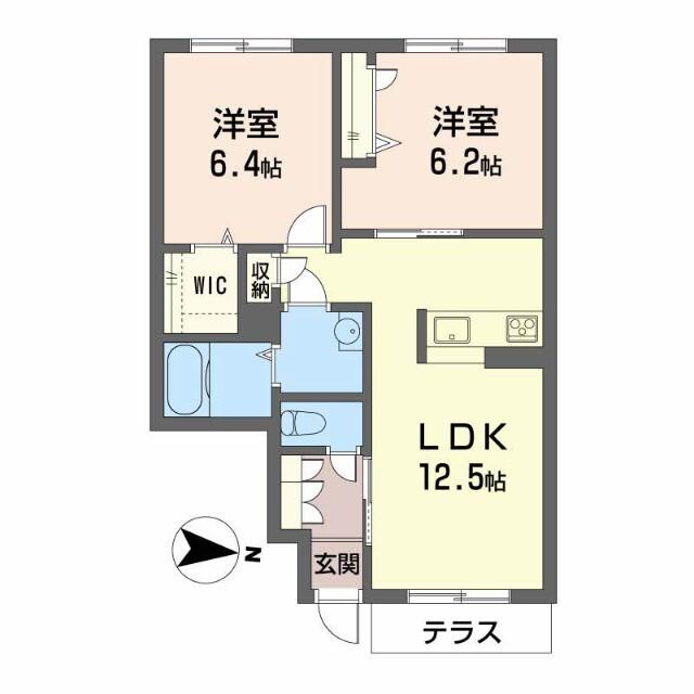 藤栄ハイツⅢ（107） 間取り図画像