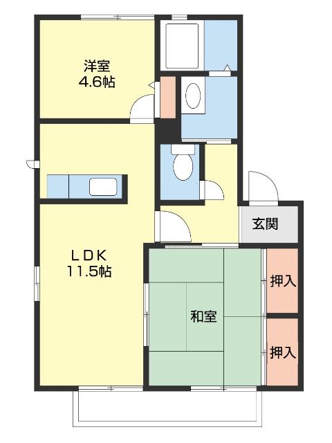 グリーンヒルズ丸山（202） 間取り図画像