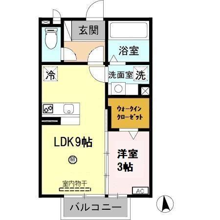あーばんはいつ神前（ｺｳｻﾞｷ）　Ｂ棟（B202） 間取り図画像
