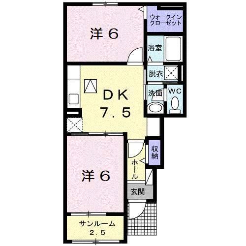 ル・ボヌール（102） 間取り図画像