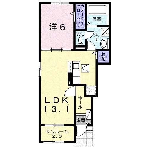 グランディール（101） 間取り図画像
