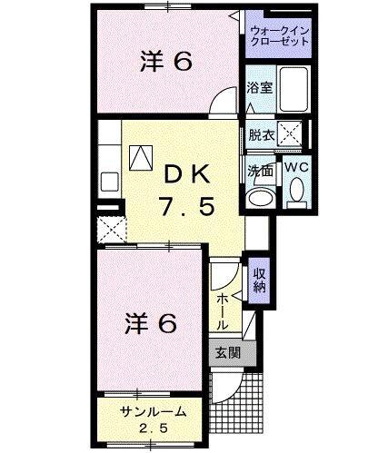 ル・ボヌール（102） 間取り図画像