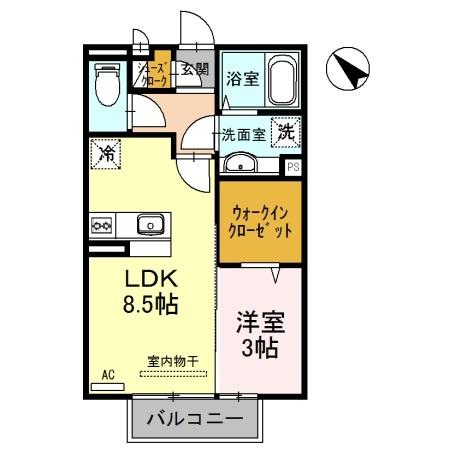 フィオーレ野崎Ⅲ（202） 間取り図画像
