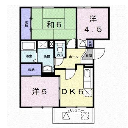 ラフォーレⅠ（301） 間取り図画像