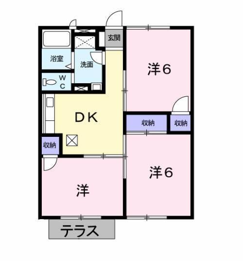 メゾンアンビテール（101） 間取り図画像