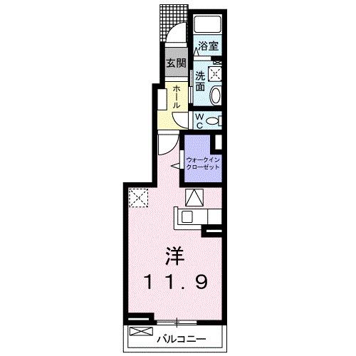 ディンプル　アリモト（102） 間取り図画像