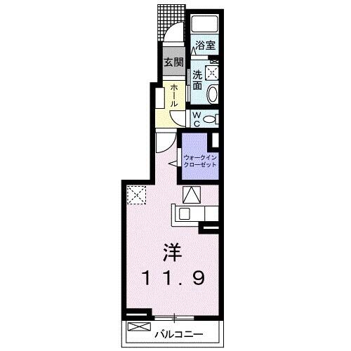 ディンプル　アリモト（102） 間取り図画像
