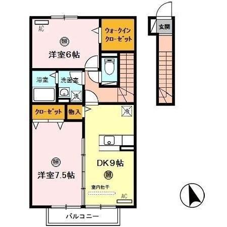 グランモア ミヤビ（206） 間取り図画像