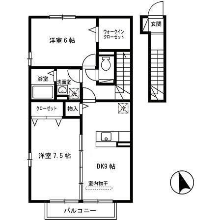 グランモア ミヤビ（206） 間取り図画像