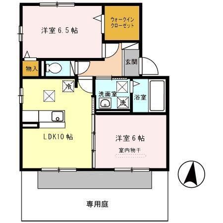 ウエスト ヒルズ（102） 間取り図画像
