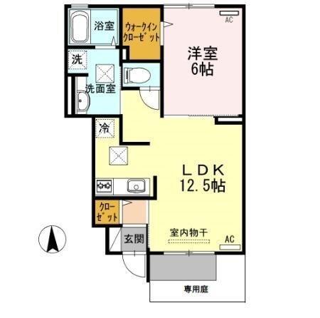 リーフ マルーン（102） 間取り図画像