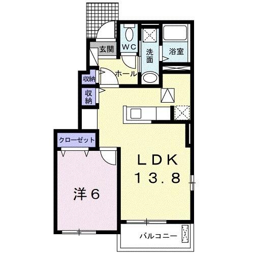 カテュルスフェリスⅢ（101） 間取り図画像