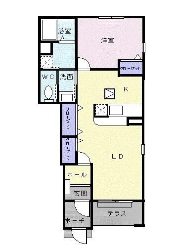 アウローラ神楽野Ⅱ（102） 間取り図画像